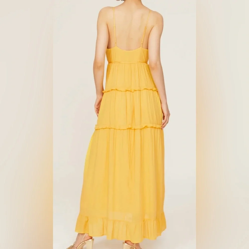 Slate & Willow Yellow Tiered Dress - Picture 10 of 11